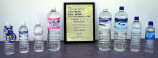 Award winning bottled water